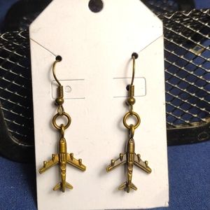 Airplane Dangle Earrings